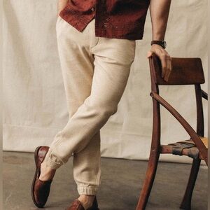 Taylor Stitch The Après Pant in Natural Sashiko Men’s XL NEW Loungewear Jogger